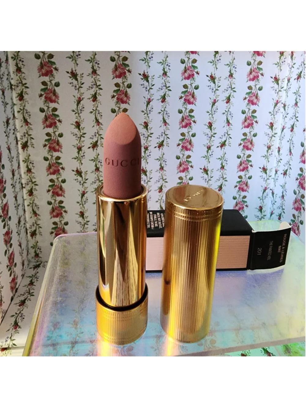 Gucci Matte Lipstick in 201 #luxury #matte